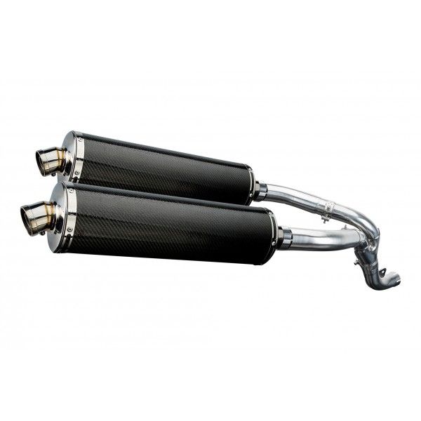 Delkevic slip-on kit Oval Carbon 450mm - ZX-10R NINJA (2006-2007)