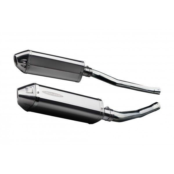 Delkevic slip-on kit Tri-Oval RVS 320mm - ZZR1400/ZX14 (2006-2007)