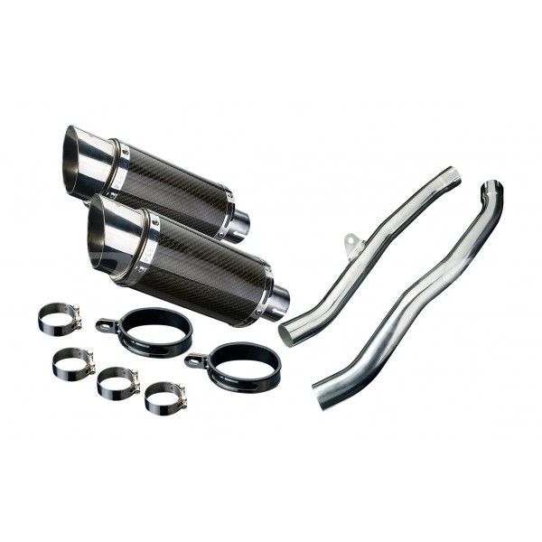 Delkevic slip-on kit Round Carbon 200mm - ZZR1400/ZX14 (2006-2007)