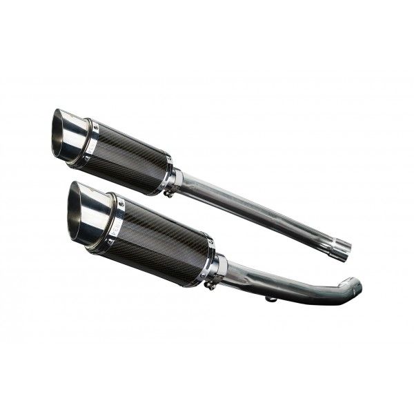 Delkevic slip-on kit Round Carbon 200mm - ZZR1400 (2012-2020)