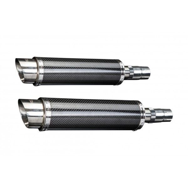 Delkevic slip-on kit Round Carbon 350mm - LEGEND (1998-2001)