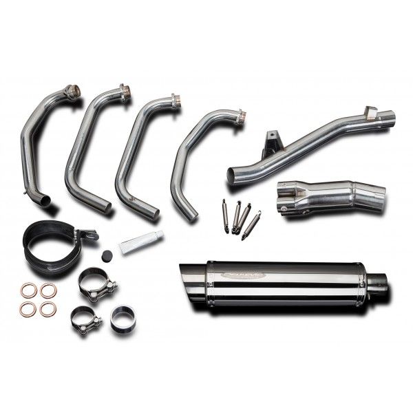 Delkevic volledig systeem Round RVS 350mm - GSF650 BANDIT (2005-2007)
