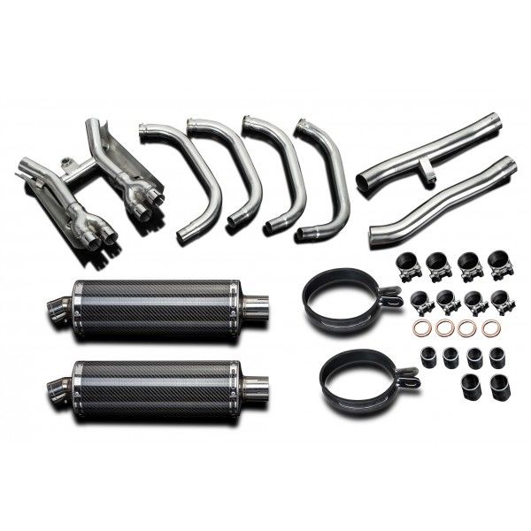 Delkevic volledig systeem Oval Carbon 350mm - GSX1400 (2001-2004)
