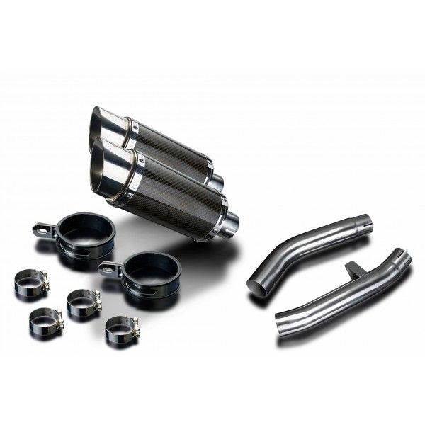 Delkevic slip-on kit Round Carbon 200mm - FJR1300 (2000-2005)