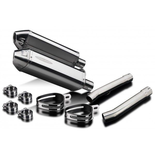 Delkevic slip-on kit Tri-Oval RVS 320mm - CBR1100XX BLACKBIRD (1996-2009)