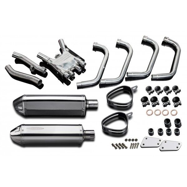 Delkevic volledig systeem Tri-Oval RVS 320mm - XJR1300/SP (1998-2006)