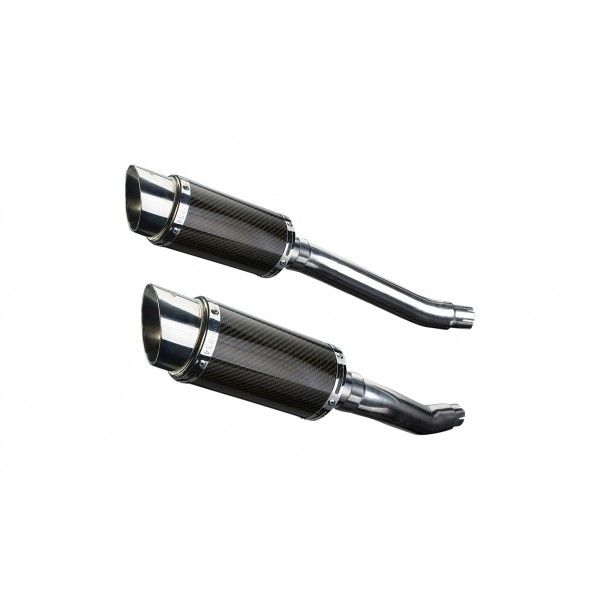 Delkevic slip-on kit Round Carbon 200mm - TDM900 (2002-2013)