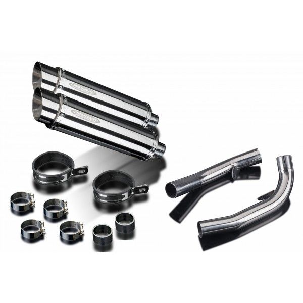 Delkevic slip-on kit Round RVS 350mm - VTR1000SP1 (2000-2001)