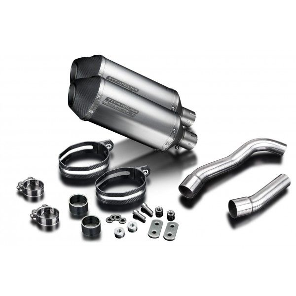 Delkevic slip-on kit X-Oval Titanium 260mm - Z1000 (2007-2009)