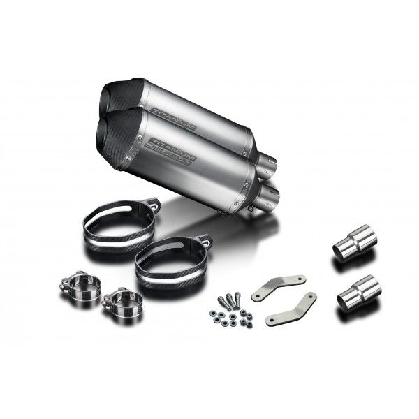 Delkevic slip-on kit X-Oval Titanium 260mm - Speed Triple 1050 (2011-2014)