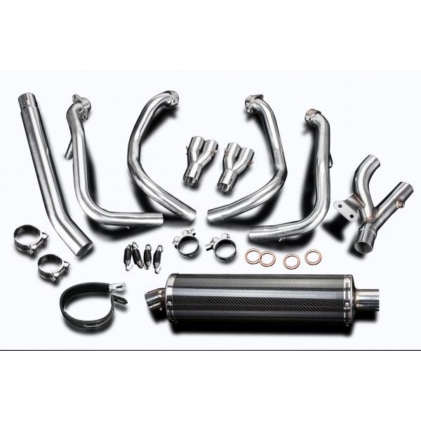 Delkevic volledig systeem Oval Carbon 450mm - GSX1300R HAYABUSA 2008-2019