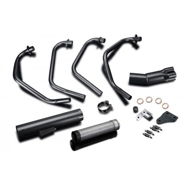 Delkevic volledig systeem Short Straight RVS 350mm - CB550F Supersport (1975-1977)