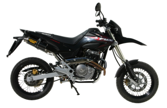 2x Mivv GP Carbon Slip-on Einddempers met E-keur Honda FMX 650 2005 > 2006