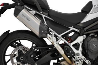 HP CORSE SPS CARBON 350 TITANIUM einddemper met E-keur voor Triumph Tiger 1200 GT / Rally 2022-2025
