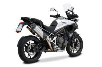 HP CORSE SPS CARBON 350 TITANIUM einddemper met E-keur voor Triumph Tiger 1200 GT / Rally 2022-2025