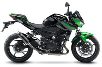 Leovince GP Corsa Black Edition Einddemper zonder E-keur Kawasaki Z 400 2019 - 2023