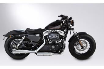 Miller Silverado III Slip-on Einddemper Paar Polished of Matt Zwart met E-keur Harley Davidson Sportster XL1200 2017 - 2020