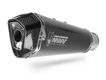 Mivv Delta Race RVS Black Volledig Uitlaatsysteem met E-keur incl. katalysator Kawasaki Versys 650 2024 - 2026