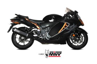 Mivv Speed Edge Titanium Black EInddemper Paar (L+R) met E-keur Suzuki GSX-R 1300 Hayabusa 2025 -2026