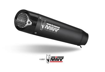 Mivv X-M5 Volledig Uitlaatsysteem zwart RVS zonder E-keur Yamaha MT-09 / SP / FZ-09 2024 -> , R9 2025 ->, XSR 900 / 900 GP 2022 ->
