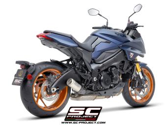 SC-Project CR-T Titanium With Stoneguard Grid Slip-On Einddemper Euro5+ Gekeurd SUZUKI KATANA 2025
