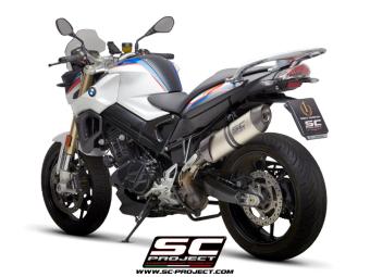 SC-Project Oval Titanium Slip-On Einddemper Euro4 Gekeurd BMW F 800 R 2017 - 2020