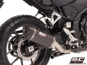 SC-Project SC1-S Carbon Slip-On Einddemper Euro5+ Gekeurd HONDA NX 500 2024 - 2025