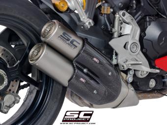SC-Project Twin CR-T Titanium Slip-On Einddemper Euro4 Gekeurd DUCATI SUPERSPORT 939 / S 2017 - 2020