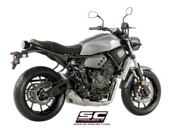 SC-Project Volledig 2-1 RVS Uitlaatsysteem Met Conico 70s RVS Einddemper Euro4 Gekeurd YAMAHA XSR 700 2016 - 2020
