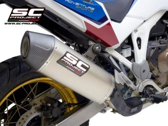 SC-Project X-Plorer II Titanium Slip-On Einddemper Euro5 Gekeurd HONDA CRF 1100 L AFRICA TWIN / ADVENTURE 2020 - 2023