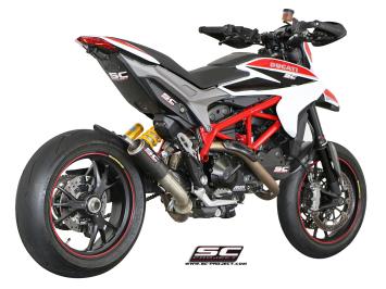 SC-Project CR-T Carbon Low Mount Slip-On Einddemper Zonder E-keur DUCATI HYPERMOTARD 939 / SP 2016 - 2018