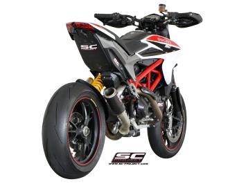 SC-Project CR-T Carbon Low Mount Slip-On Einddemper Zonder E-keur DUCATI HYPERMOTARD 939 / SP 2016 - 2018