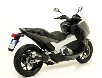 Arrow Race-Tech Aluminium Black Einddemper met E-keur incl.  Linkpipe Honda Integra 750 DCT 2014 - 2020