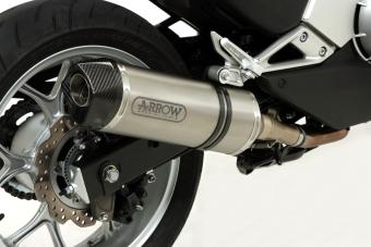 Arrow Race-Tech Aluminium Einddemper met E-keur incl.  Linkpipe Honda NC 700 D Integra 2012 - 2013