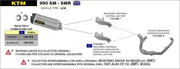 Arrow RVS Racing Voorbochten KTM 990 SMR / SM 2008 > 2010