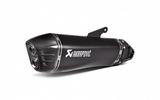Akrapovic Slip-on Line Titanium Black Einddemper met E-keur Kawasaki Ninja H2 SX 2018 - 2020
