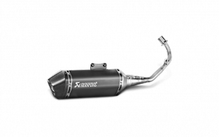 Akrapovic Racing Line RVS Black Volledig Uitlaatsysteem met E-keur Vespa Sprint 125ie 3V 2017 - 2020