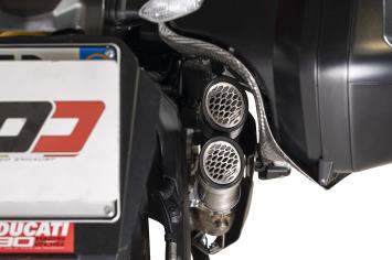 QD Powergun RVS Slip-on Einddemper Set met E-keur Ducati Multistrada 950 2017 - 2020