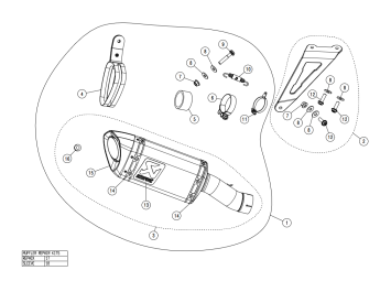 Akrapovic Slip-On Line Carbon Einddemper zonder E-keur CF Moto 450 SR / 450  NK 2024 - 2026