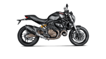 Akrapovic Slip-On Line Titanium Black Einddemper met E-keur incl. Katalysator Linkpipe Ducati Monster 1200 / S 2014 > 2016