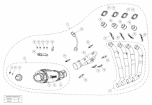 Akrapovic Racing Line Titanium Compleet Uitlaat Systeem zonder E-keur Honda CBR 650 R 2019 > 2023