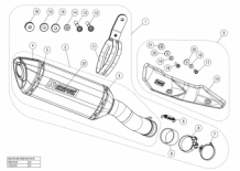 Akrapovic Slip-On Line Titanium Einddemper met E-keur Kawasaki Z900 A2 Model 2018 > 2023