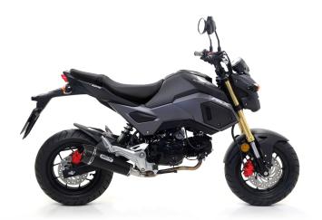 Arrow X-Kone Dark Einddemper met E-keur + RVS Racing Voorbochten Honda MSX 125 GROM 2016 - 2020