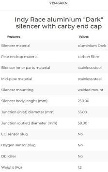 Arrow Indy Race Aluminium Black Einddemper met E-keur Yamaha MT-10 2022 - 2024