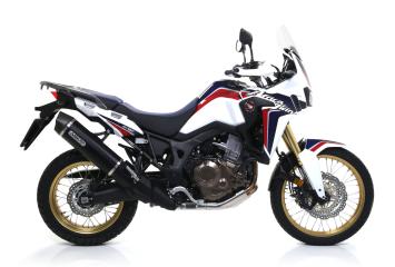 Arrow Maxi Race-Tech Aluminium Dark Slip-on Einddemper met E-keur Honda CRF1000L Africa Twin 2016 > 2019
