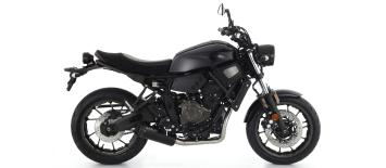 Arrow Rebel Aluminium Dark Volledig uitlaatsysteem met E-keur incl. katalysator Yamaha XSR 700 2021 - 2024