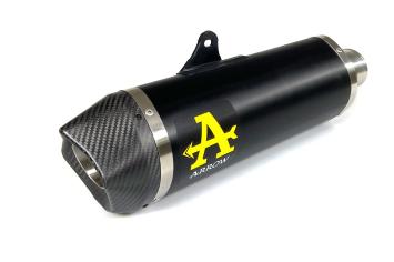 Arrow Maxi Race-Tech Aluminium Dark Slip-on Einddemper met E-keur Honda CRF1000L Africa Twin 2016 > 2019