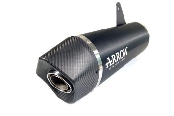 Arrow Maxi Race-Tech Aluminium Dark Carbon Endcap Einddemper met E-keur BMW R1200GS 2013 > 2016