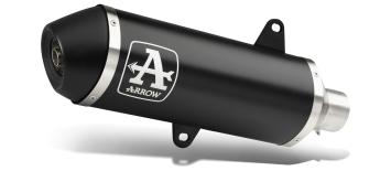 Arrow Urban Aluminium Black Compleet Uitlaatsysteem met E-keur incl. Katalysator Yamaha X-Max 300 2017 > 2020