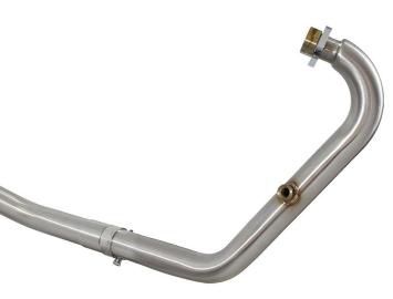 BWE Volledig Uitlaatsysteem zonder E-keur incl. RVS Oval 300mm Einddemper met Carbon Endcap Benelli BN 125 2018 - 2024